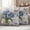 Blue, variant on Pink Tulip Outdoor Waterproof Pillow Covers, Vintage Spring Floral Retro Art Butterfly Wooden Decorative Square Throw Pillowcase Sofa Cushion Sham for Patio/Couch/Chair, 20"x20" 2 Pack