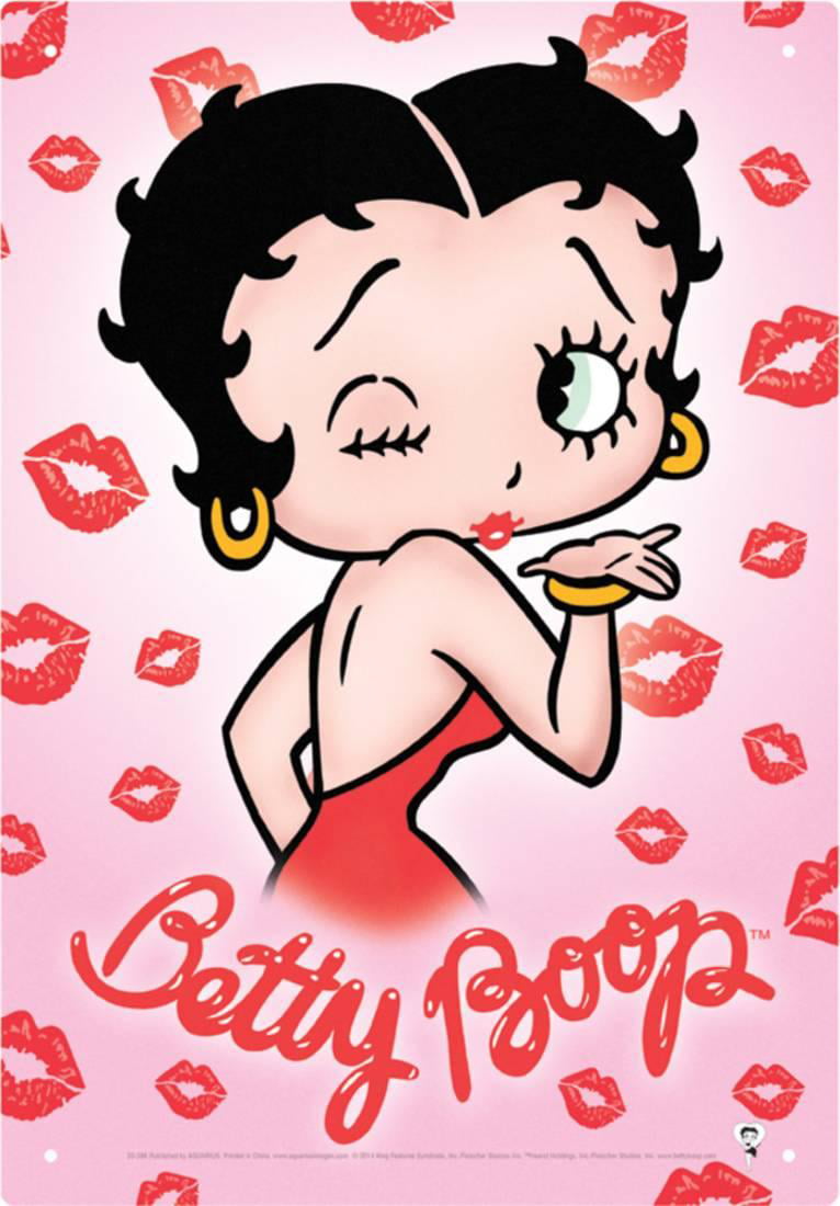BETTY  BOOP   KISS 12 POLLICI  WHITE/PINK 