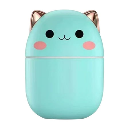 

RKSTN Portable Humidifiers Cartoon Humidifier Office Small Fog Volume Cute Home Portable Humidification Mini Humidifier USB Desktop Office Mute Bedroom Fog Colorful Lights on Clearance