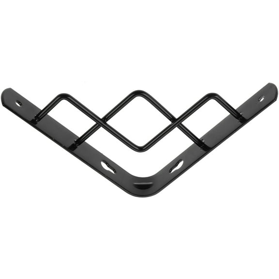 MERRYHAPY Heavy Duty Black Metal Shelf Brackets for Wall Mounted Shelves, Easy to Install, Set of 2
