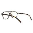 thumbnail image 3 of Blue Light Filtering Lens Glasses Unisex 70's Style Square Flat Top Tortoise, 3 of 4