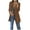 Brown, variant on Blazers for Women Long Sleeve Button Open Front Blazer Jacket Solid/Hawaii Print Trendy Suite Coat with Pockets