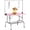 42 Inches, variant on QinaQin Foldable and Adjustable Pet Grooming Table - Pet Grooming Station with Handrails, Leash and Storage Shelf, Heavy-Duty Stainless Steel Frame