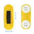 thumbnail image 4 of Unique Bargains Universal 2pcs PVC Strap Handle Patches Carry Grab Handle for Dinghy Canoes Raft and Surfboard Yellow, 4 of 6