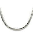 thumbnail image 4 of Auriga Fine Jewelry 925 Sterling Silver Polished 6.25 mm Double Oval Flat Chain Necklace for Mens 22", 4 of 6