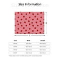thumbnail image 5 of Yiaed Strawberries Print Blanket Throw Blanket Soft Cozy Flannel Blanket for Home Bed Sofa Couch Chair-60"x50", 5 of 6