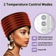 thumbnail image 3 of Gorro de vapor térmico eléctrico calentado para cabello afro negro natural - Gorro de tratamiento de spa caliente con control de temperatura para un acondicionamiento profundo en casa - Negro, 3 of 5