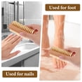 thumbnail image 3 of Cepillo de fibra para uñas con mango de madera de arce sin tratar, cepillo exfoliante de uñas de madera, herramienta de manicura y pedicura para fregar las uñas, 3 of 5