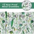 thumbnail image 5 of Green Shower Curtain for Bathroom, Olive Green Leaf Botanical Shower Curtain Set, Heavy Duty Textured Bathroom Shower Curtains,72x72 Inch, 5 of 6