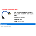 thumbnail image 2 of Fog / Driving Light Wiring Harness - Compatible with 2007 - 2012 Lincoln MKZ 2008 2009 2010 2011, 2 of 2