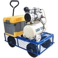thumbnail image 6 of TC1840 Blue Solid Wheels Garden Dump Cart - Utility Wagon with Removable Sides - Steel Frame & Wheels - Adults - Outdoor Use, 6 of 9