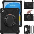 thumbnail image 2 of Dteck Case for iPad 11-inch (A16) 2025 /iPad 10th Generation 10.9 inch 2022,Heavy Duty Silicone + PC Case Shockproof Handle Grip Kickstand Cover with Shouldler Strap for iPad 10th/11th Gen,Black, 2 of 9