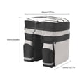 thumbnail image 3 of Soidarity Bolsa para bicicleta resistente al desgaste, resistente al agua, alforja para bicicleta, cremalleras dobles sólidas, estante trasero, ciclismo Ciclismo negro rojo Soidarity OD029691-02, 3 of 6
