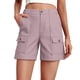 thumbnail image 1 of Pantalones Casuales de Mujer Color Sólido Multi Bolsillo Ropa de Trabajo, Pantalones de Trabajo de Verano de Cintura Elástica de Moda, 1 of 7