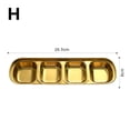 thumbnail image 1 of Korean Style Seasoning Dish Gold Silver Color Stainless Steel Barbecue Sauce Dish Plate Tableware BBQ Restaurant Kitchen Tool H, 1 of 6