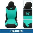 thumbnail image 3 of Juego de 4 fundas universales para asientos de coche Unique Bargains lavables transpirables color verde, 3 of 7