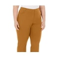 thumbnail image 2 of JM Collection Plus Size Slim Leg Pants Espresso Roast 22W, 2 of 3
