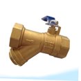 thumbnail image 3 of HAMPPLIES garden hose quick connect kit Ball Valve Golden Brass 1Pack, 3 of 8