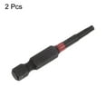 thumbnail image 3 of Unique Bargains T15 Magnetic Security Impact Torx Screwdriver Bit 1/4' Hex Shank 2' Length, 2 Pack, 3 of 5