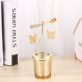 thumbnail image 4 of Candle Holders Design Rotating Tealight Candle Stand Table Centerpiece Tabletop Decoration for Home Party Wedding (Golden), 4 of 9