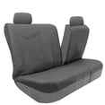 thumbnail image 3 of FH Group Gray Rome Faux Leather Airbag Compatible and Split Bench Car Seat Covers, Full Set, 3 of 4
