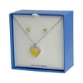 thumbnail image 6 of The Skyline Collection November Birthstone Yellow Topaz Heart Jewelry Set, 6 of 8