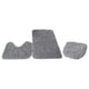 thumbnail image 4 of Juego de 3 alfombras de baño absorbentes, alfombrilla para tapa de inodoro, lavables, no absorbentes. gris claro, 4 of 9
