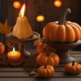 thumbnail image 6 of Taotanxi Autumn Pumpkin Lights Pumpkin Flame Pumpkin Shaped Fall Decoration Flickering Candle Suitable For Fall Thanksgiving Table Decoration Home Halloween Indoor Party Decoration, 6 of 6