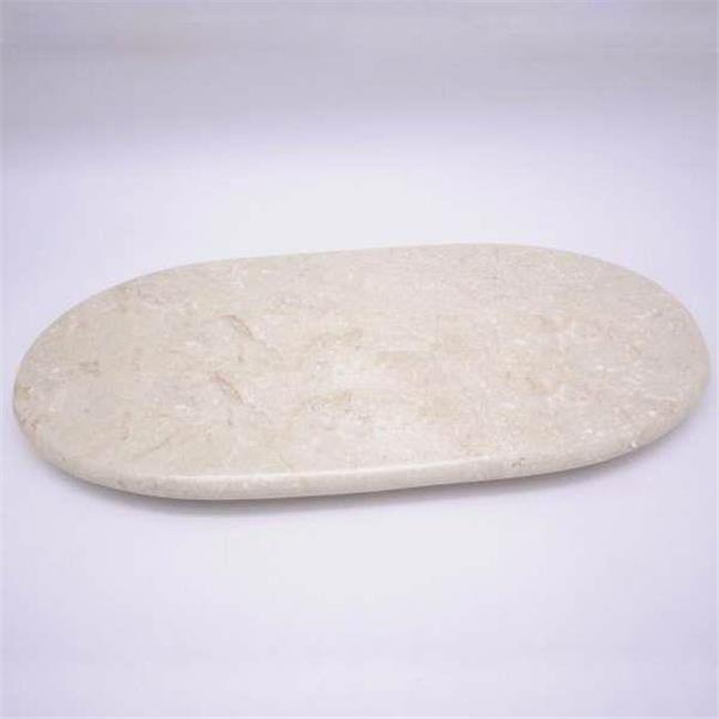 Round Iron/Marble Serving Tray In Montana Rustic/White/Food-Safe Serving