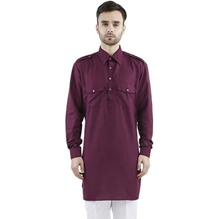 

Royal Men s Cotton Blend Straigh Kurta Multicolour