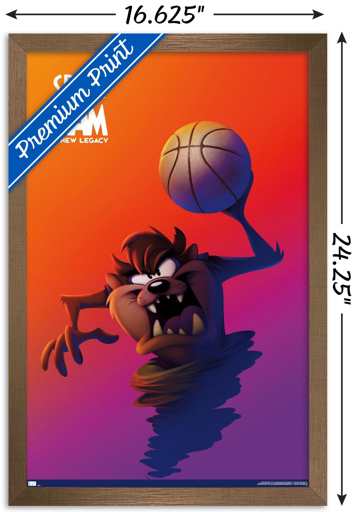 SPACE JAM: A NEW LEGACY, (aka SPACE JAM 2), US poster, top from left: Tasmanian  Devil, Tweety Bird, bottom from left: Lola Bunny, Bugs Bunny, LeBron James,  Sylvester, Speedy Gonzales, Daffy Duck