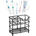 thumbnail image 5 of Toothbrush Holder Stainless Steel Black, Small Ventilated Mold-Proof Toothbrush Caddy, Antibacterial Metal Toothpaste Stand for Easy Bathroom Storage, 5 of 5