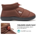 thumbnail image 5 of Ecetana Men Slipper Warm Faux Fur Lined Home Slipper Comfortable Waterproof Slip On Lightweight Shoes, 5 of 7