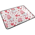 thumbnail image 2 of SKYSONIC Valentine's Day Gnome Door mat Non Slip Floor Door Rug Soft Floor Mat for Kitchen Garden Bedroom Indoor Outdoor Entrance Home Holiday Decoration 23.6" x15.7", 2 of 7
