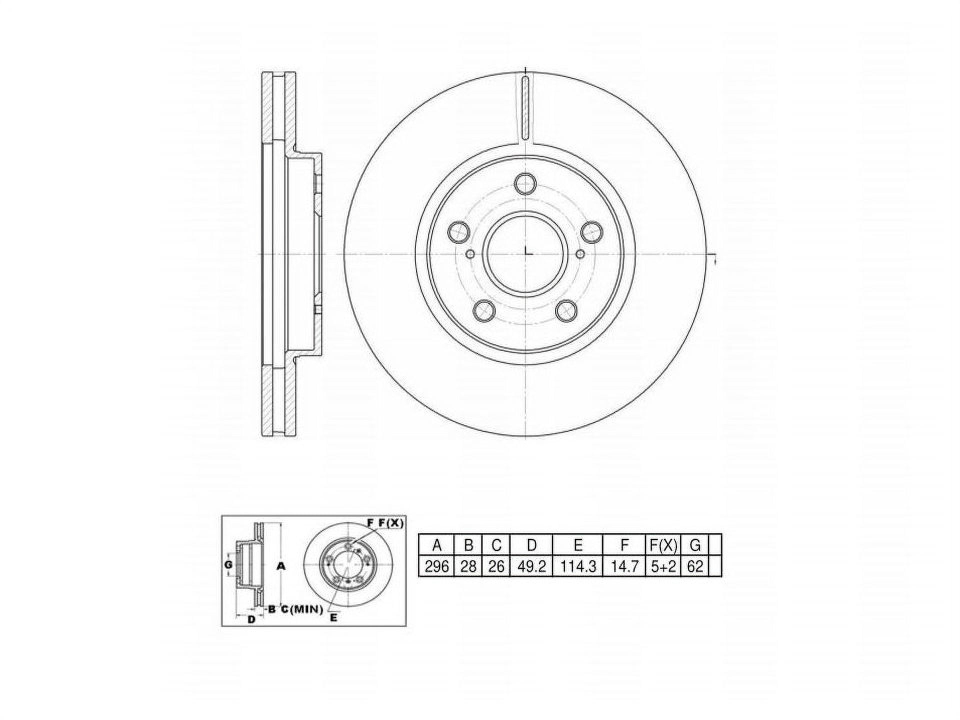 Ultra High Carbon 700 Brake Kits, Front UHCK7135, Toyota Camry 2006-2005