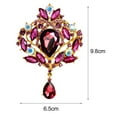 thumbnail image 4 of tasrioml Brooch Water Drop Rust-resistant Alloy Elegant Clothes Pin for Banquet, 4 of 7