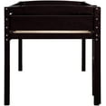 thumbnail image 4 of Harper & Bright Designs Twin Wood Loft Bed Low for Boys Girls with Ladder, Natural, 4 of 6