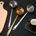 thumbnail image 6 of Stainless steel metal Soup Ladle with Round strainer,Ergonomic Handle Soup Ladles,Stews & Sauces - Heavy-Duty,Heat-Resistant,Rust-Proof & Dishwasher Safe Kitchen Utensil for Cooking(1.2mm Silver), 6 of 9