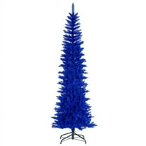 Vickerman K244280 8.5 ft. x 38 in. Pencil Artificial Unlit Christmas Tree - Blue