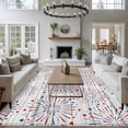thumbnail image 3 of 4th of July Area Rugs 6'x9', Washable Small Throw Rugs for Kitchen Dining room, Independence Day Farmhouse Wooden Grain Indoor Outdoor Rug Non-Slip Low Pile Carpet Runner Reversible Floor Mats, 3 of 8