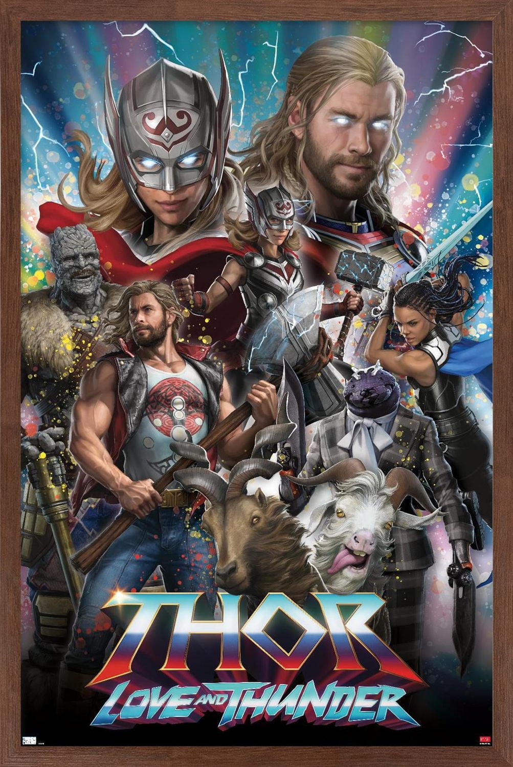 Marvel Thor: Love and Thunder - Amazing Wall Poster, 22.375" x 34" Framed