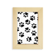 thumbnail image 1 of Arte animal Unbranded La huella de gato patrón de grano Escritorio de madera Arte Pintura 5x7 pulgadas marco de foto, 1 of 4