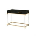 thumbnail image 1 of Acme Furniture 82348 Table console, finition noire et dorée, 1 of 3