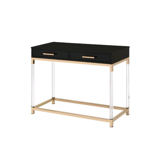 Acme Furniture 82348 Table console, finition noire et dorée