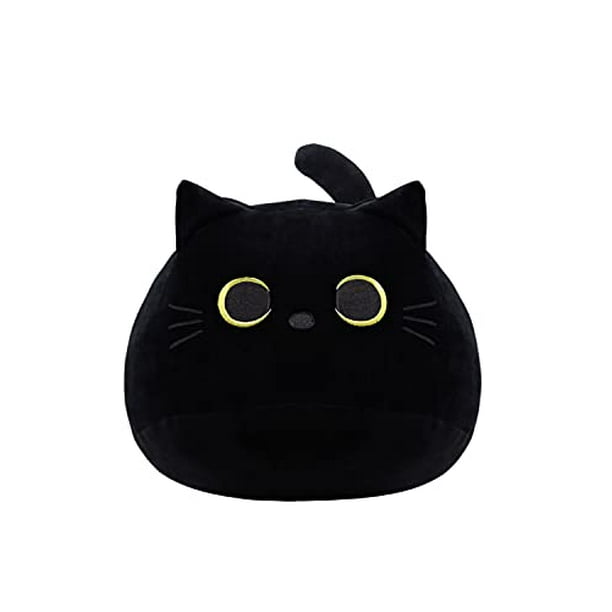 Black Cat Plush Toy Black Cat Pillow,Soft Plush Doll Cat Plushie Cat