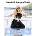 thumbnail image 5 of Portable Silent Mini Bladeless Fan Clip On, Small Fan Clip on for Shirt & Waist, Adjustable 3-Speed Suspended Whirlwind Fans, For Outdoor & Travel & Office, Travel Accessories, Gift, 5 of 7