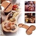 thumbnail image 4 of Tablas de aperitivos, juegos de tablas de quesos mejorados, tablas de aperitivos, tabla de quesos de madera única para servir quesos como se muestra, como se muestra, 4 of 5