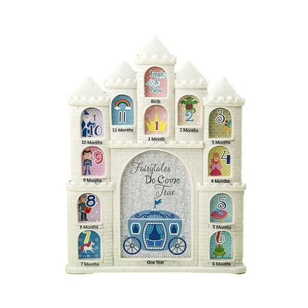 Castle Photo - Nursery Decor Mozlly White Fairytales Do Come True Castle Baby First Year Collage Photo Frame