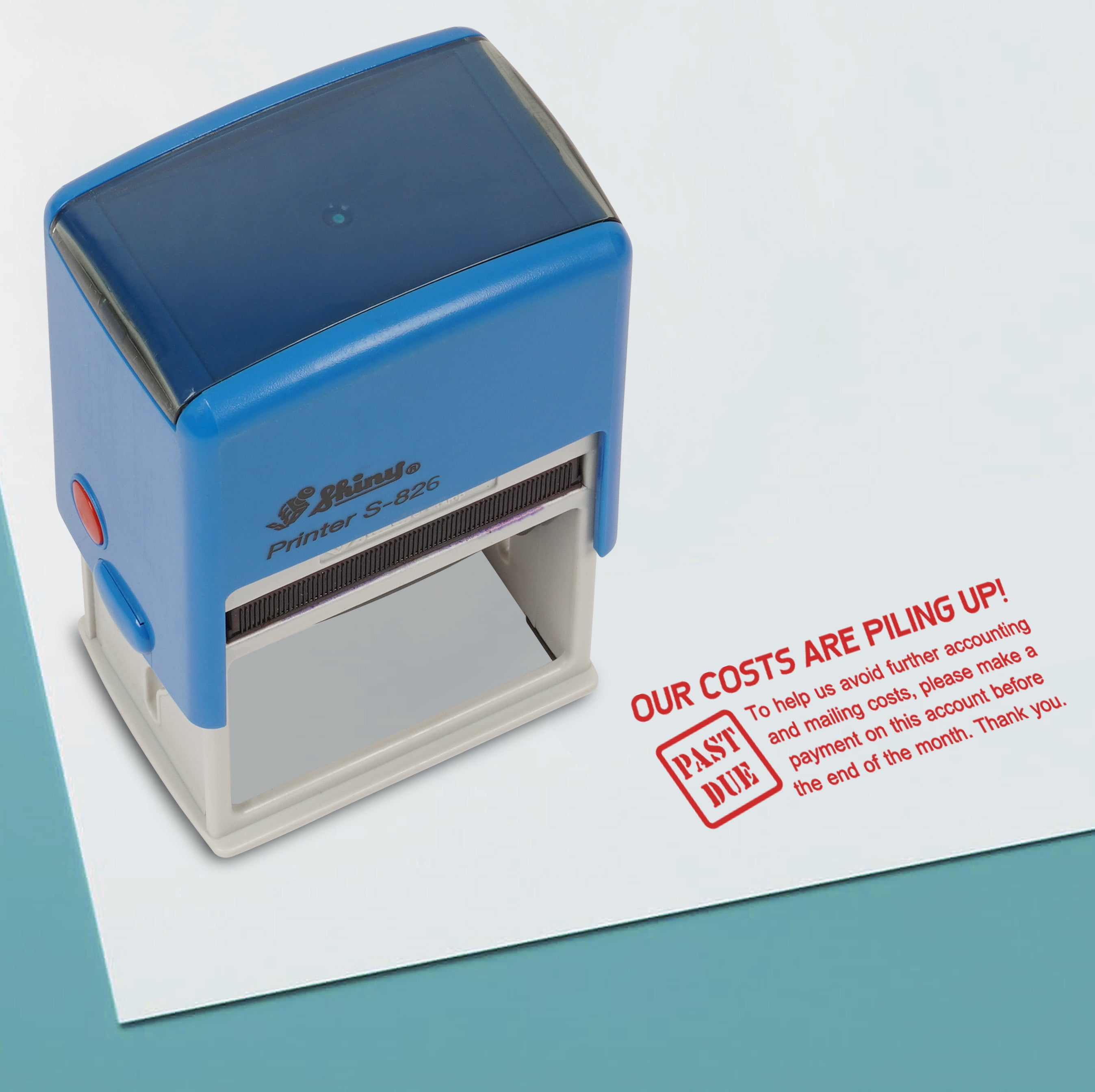 Printtoo Our Costs Are Piling Up Self Inking Rubber Stamp Pre,Inked
