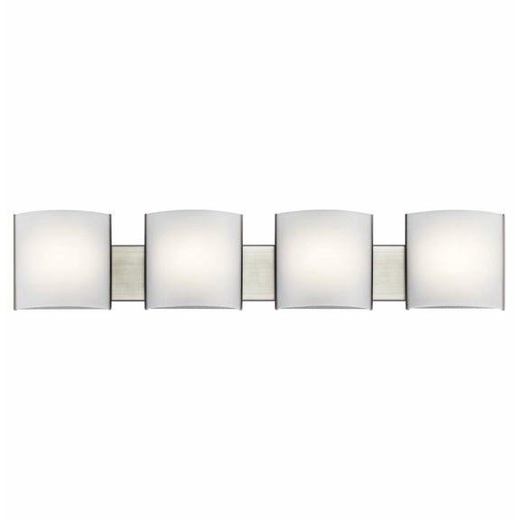 4 Light Bathroom Light Fiture Approved for Damp Locations with Transitional Inspirations 6 inches Tall By 40.75 inches Wide Bailey Street Home